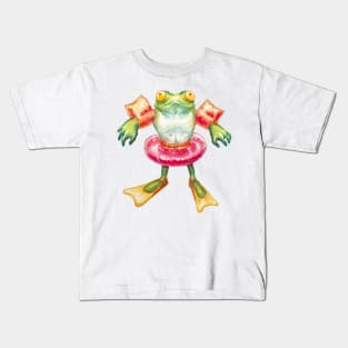 floatie frog Kids T-Shirt